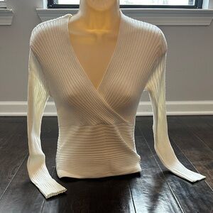 Cupshe Cream Ribbed Knitwear , never worn !